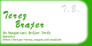 terez brajer business card