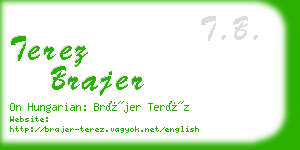 terez brajer business card